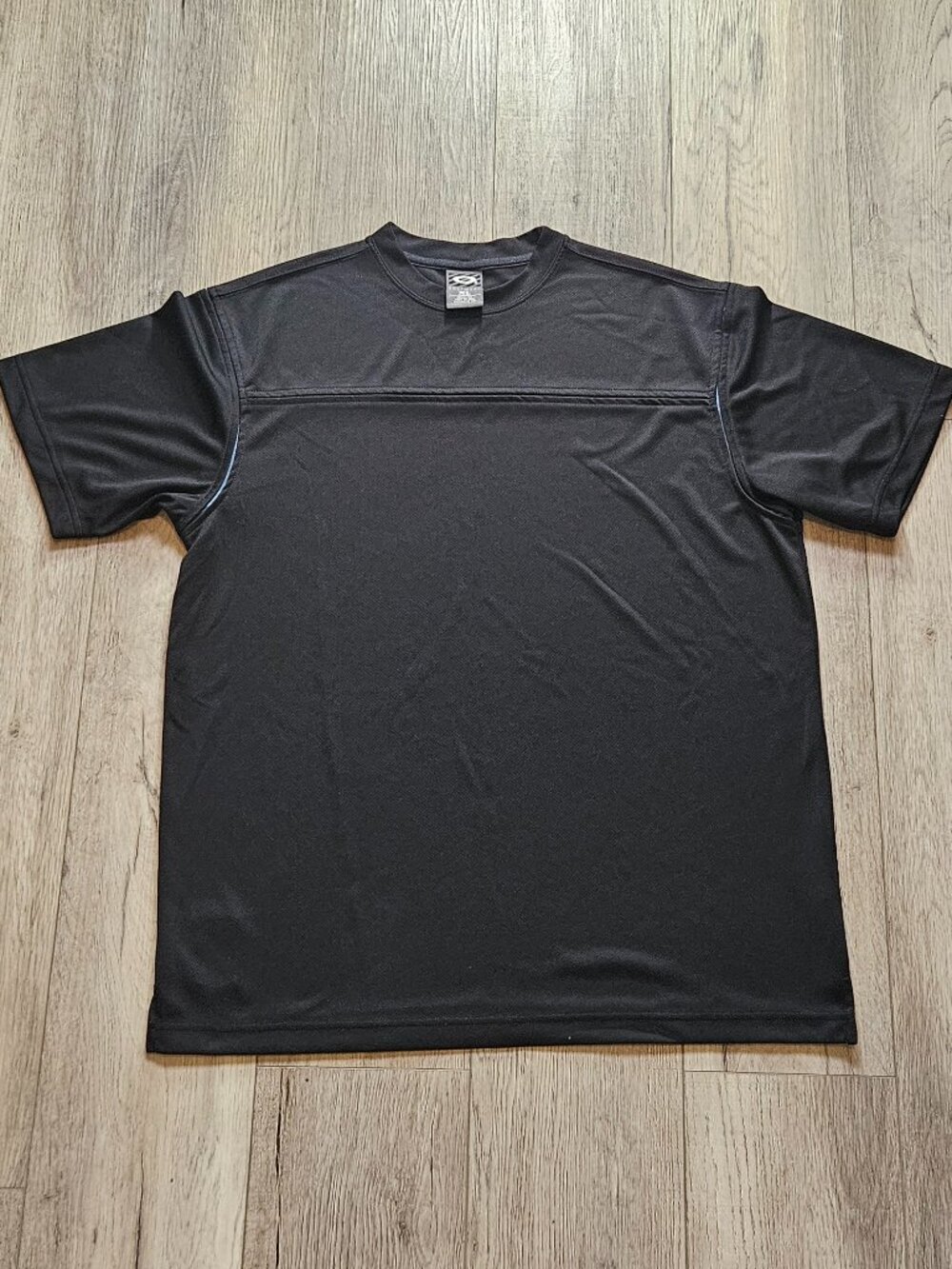 Oakley Software Vintage Active USA Gray Black & Blue Athletic T-Shirt Size XL